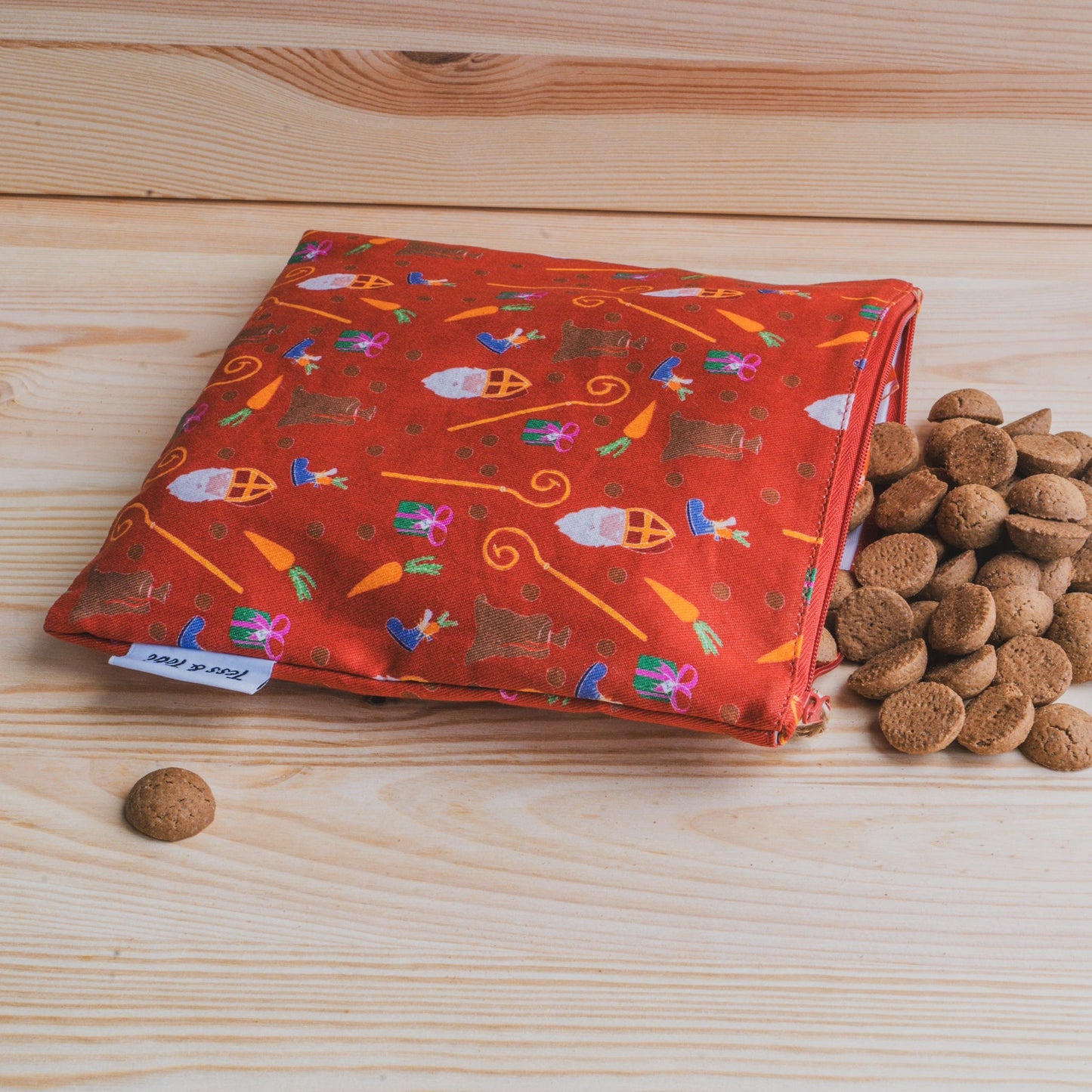 Wasbaar boterhamzakje 2.0 | Sinterklaas | 20x20cm