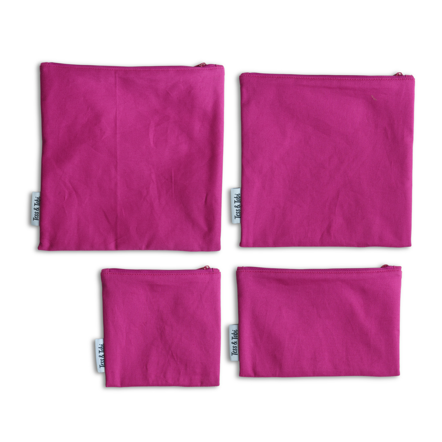 Wasbaar boterhamzakje 2.0 | Fuchsia | 22x22cm