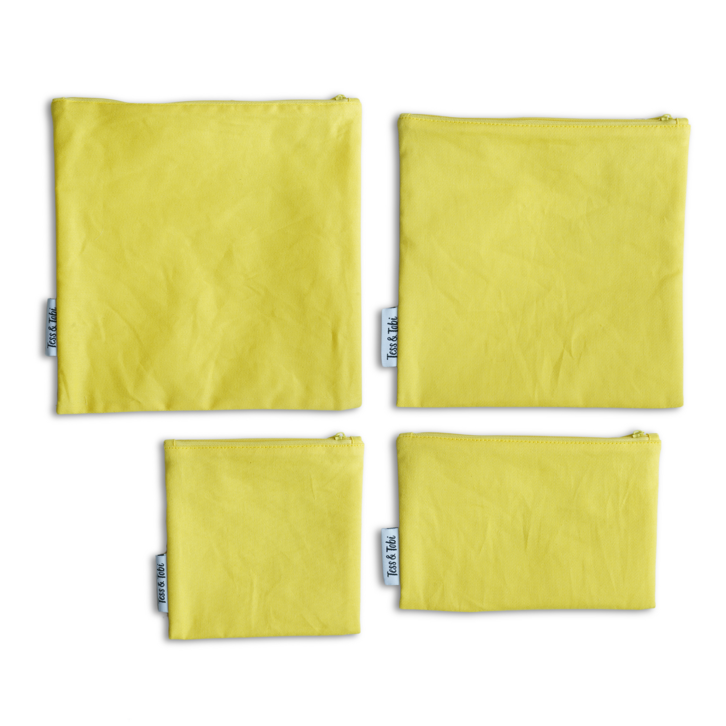 Wasbaar snackzakje | Geel | 12x18cm