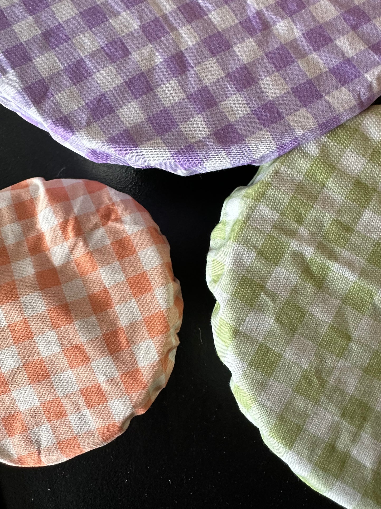 Tess & Tobi | bowl covers | set van 3 | ruitjes