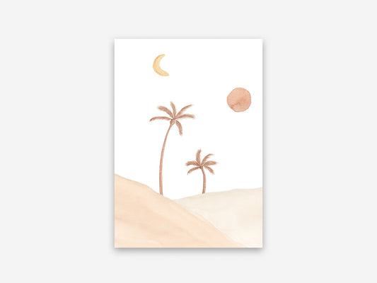 Postkaart Appeloogje | Palmbomen