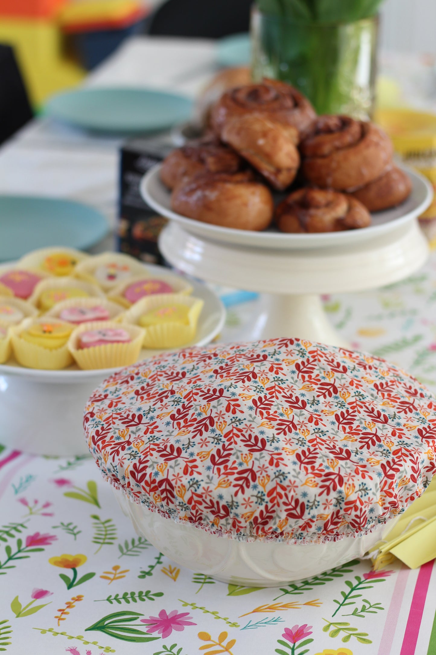 Tess & Tobi  | bowl covers | set van 3 | SillyGoose| Blaadjes