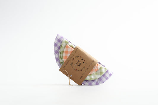 Tess & Tobi  | bowl covers | set van 3 | ruitjes
