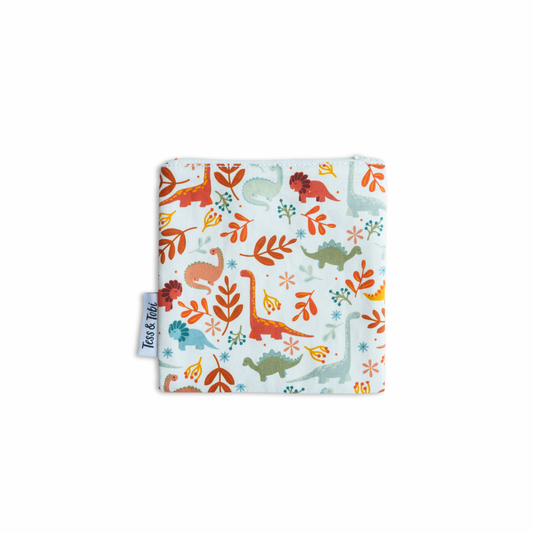 Wasbaar snackzakje | Silly Goose | Dino | 14x14cm