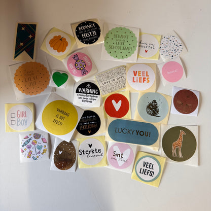 Verrassingssetje stickers