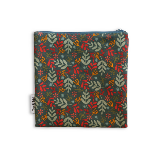 Wasbaar boterhamzakje 2.0 | Silly Goose | Blaadjes 20x20cm