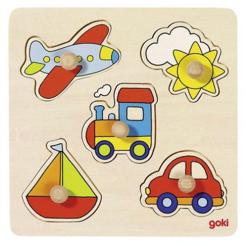 Goki puzzel | voertuigen