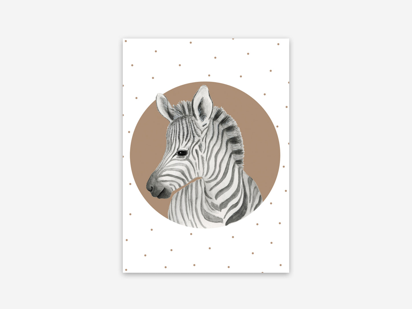 Postkaart Appeloogje | Zebra