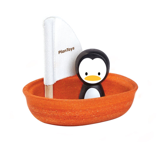 Plantoys | Zeilbootje pinguïn