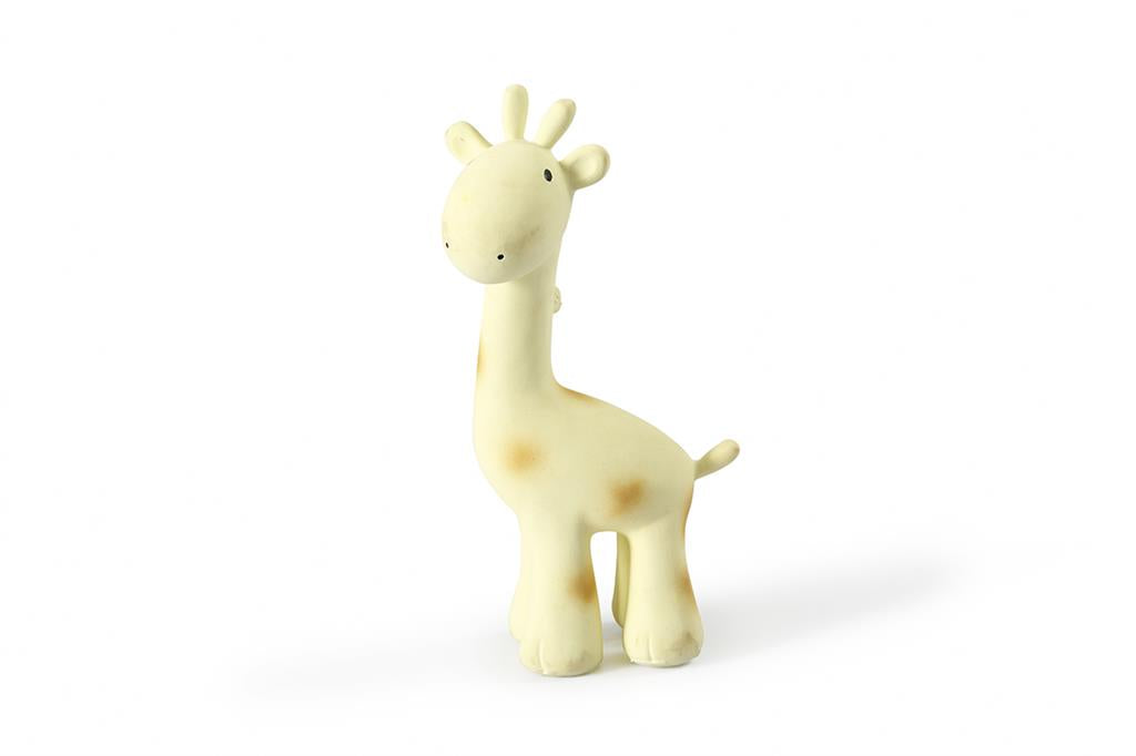 giraffe bijtspeelgoed badspeelgoed bijtring natuurlijk rubber tikiri
